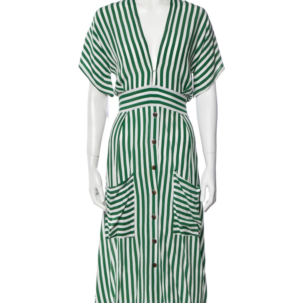 Faithful The Brand Striped Midi Length Dress - Picture 3 of 6